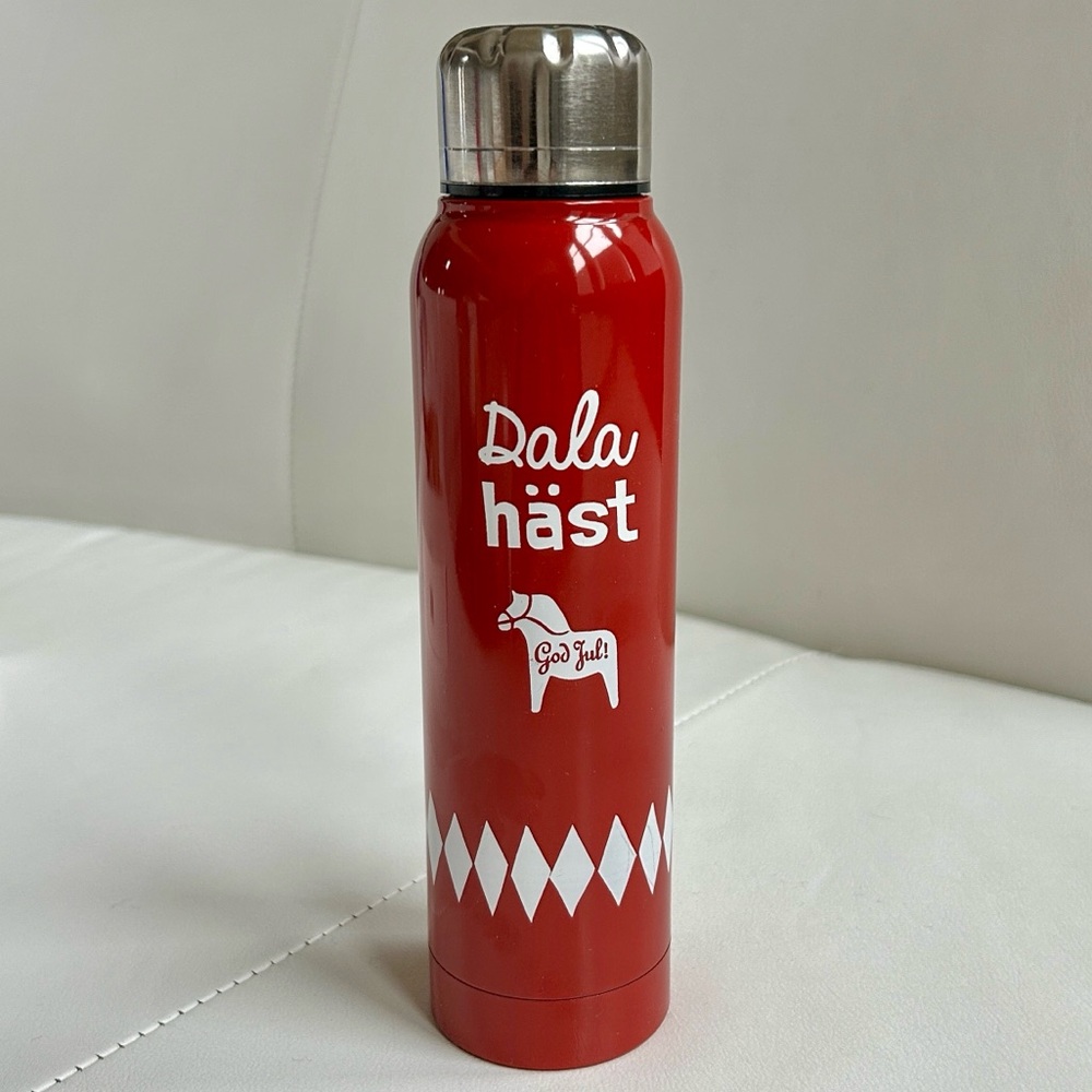 Red Dala Horse Thermos Bottle